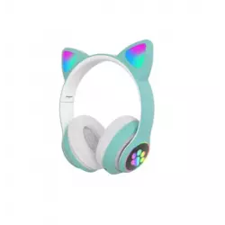 Наушники CAT с кошачьими ушками STN-28 Bluetooth (Розовый,Синий,Бирюза,Сиреневый)(60)