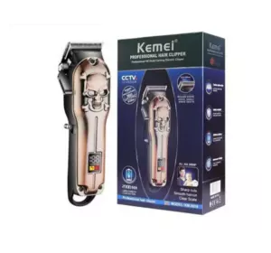 Машинка для стрижки волос и бороды аккумуляторная беспроводная Kemei LFJ KM-2618 (24)