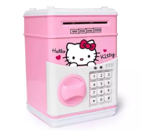 Копилка детский сейф Hello Kitty с кодовым замком KT002 (36)