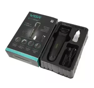 Машинка для стрижки волос VGR V-015 Professional Black аккумуляторная, 1000 мАч, 5 Вт (60)