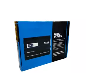 Автомобильный усилитель звука V12/WDK-V705, 3800W, 4-х канальный